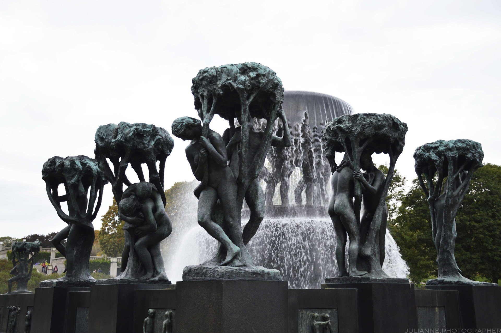 фото парк скульптур вигеланда в осло