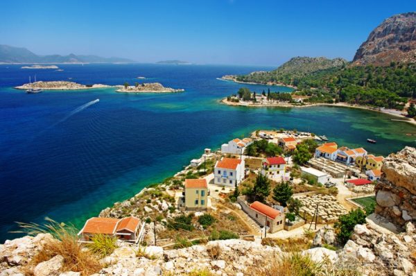 Пейзаж на побережье Греции