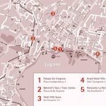 Карта центра города Лугано