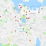 Карта города Ставангера в Норвегии
