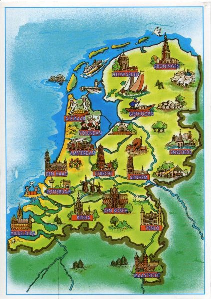 Туристическая карта Нидерландов