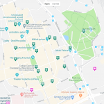 Туристическая карта центра Кошице