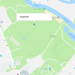 Расположение дендропарка на карте Тарту