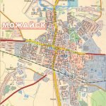 Подробная карта Можайска с улицами