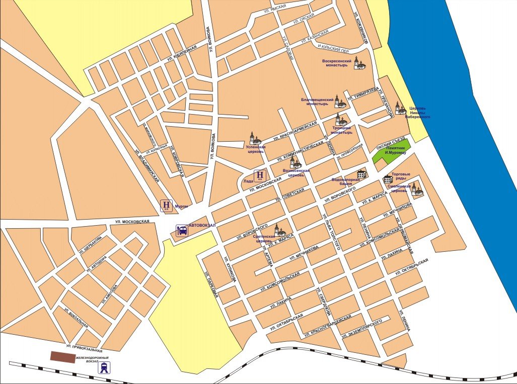 Арзамас карта с улицами и номерами домов
