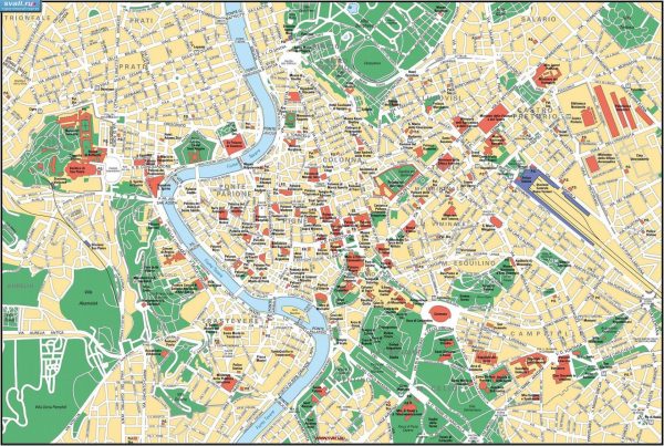 Туристическая карта Рима
