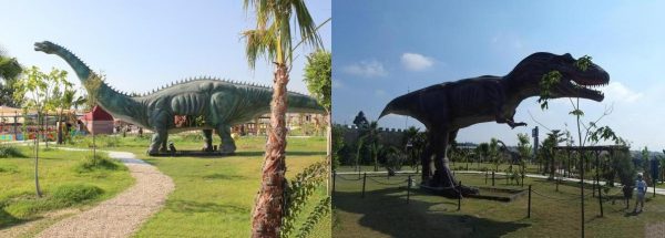 Динозавры-экспонаты дискавери-парка в Сиде