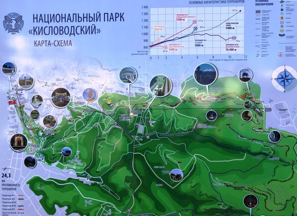 Карта Курортного парка