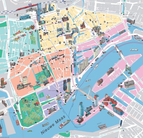 Карта Роттердама