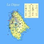 Туристическая карта острова Ла-Диг