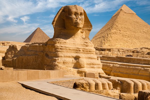 Пирамиды Гизы и статуя Великого Сфинкса