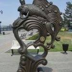 Скульптура «Золотая рыбка» в Астрахани