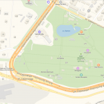 Парк Ахтанак на карте Еревана